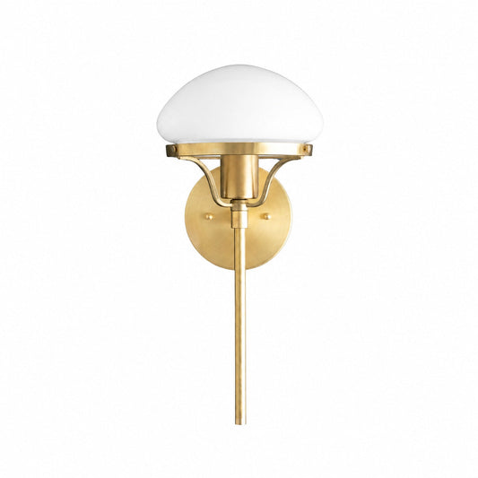 Ornato Luxe Moderne Art Deco Wandleuchte - Opalglas Kugelleuchte - Messing oder Schwarz