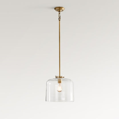 Sterling Minimalist Glass Pendant Collection - Vintage Brass Lighting Design