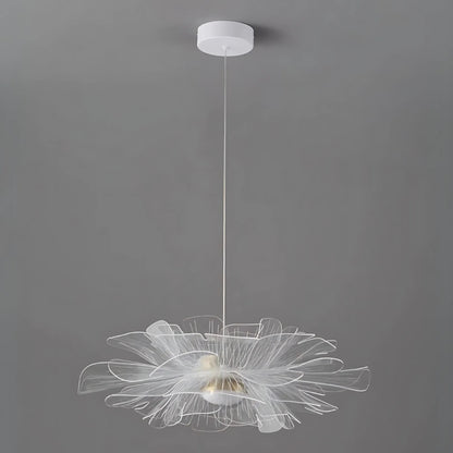 Moderne nordische Acryl Blumen LED Pendelleuchte