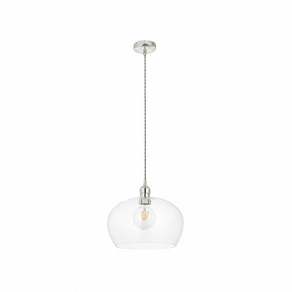 Clarione Height-Adjustable Glass Pendant Light - Classic Art Deco Light