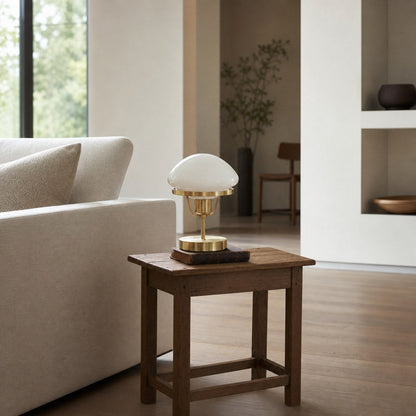 Ornato Luxe Modern Brass or Black Table Lamp - Elegant Desktop Lighting Fixture
