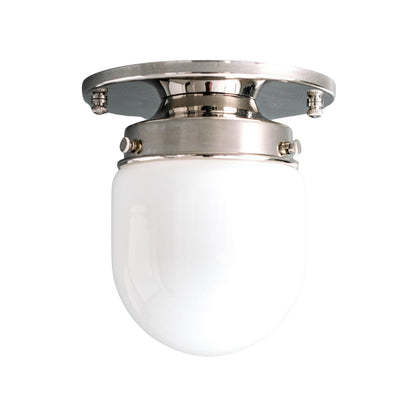 Opalume Glass Flush Mount Ceiling and Wall Light - Art Deco Small Globe Fixture
