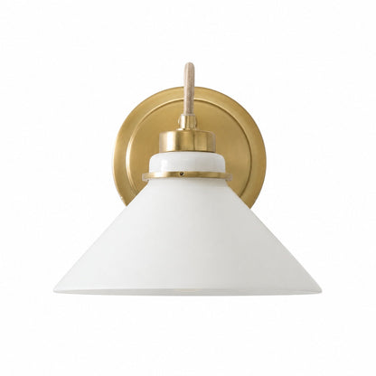 Aurenza Sconce – Farmhouse Wall Light with Metal Accents for Cozy Spaces