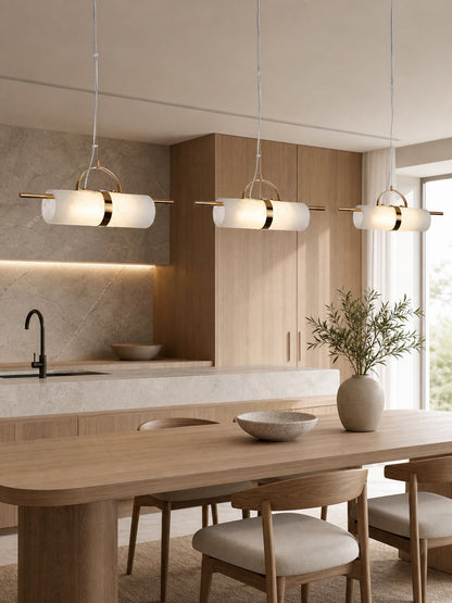 Mini Cylindrical Alabaster Pendant Light