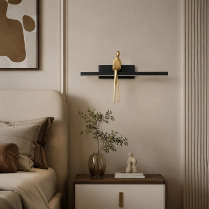 scene: bedside wall, copper matte black