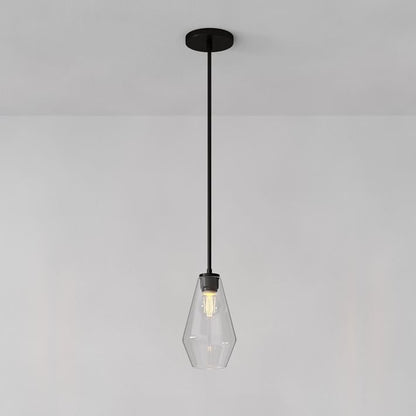 Merin Transparent Glass Sculpture Geometric Chandelier