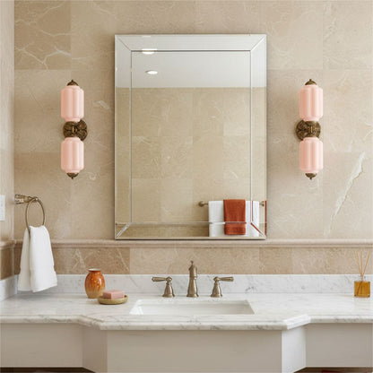 Eloise Glass Wall Sconce - Vintage Milk Glass Vanity Sconce