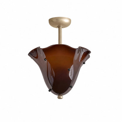 Bellina Decorative Glass Ceiling Light - Modern Sculptural Flush Mount