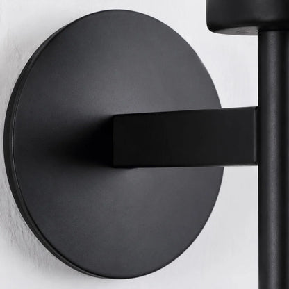 Main view of rippled glass outdoor wall sconce