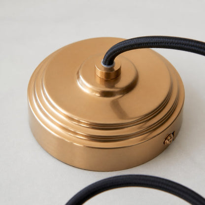 Moderne Pendelleuchte aus Messing von Plaitar – Minimalistische Deckenleuchte mit geflochtenem Kabel für Flure