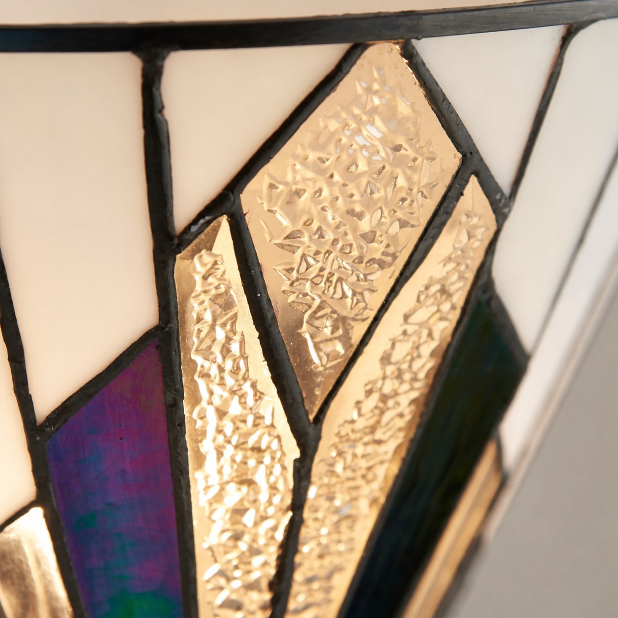 TiffStar Wandleuchte – Vintage-Buntglas für Flur und Schlafzimmer
