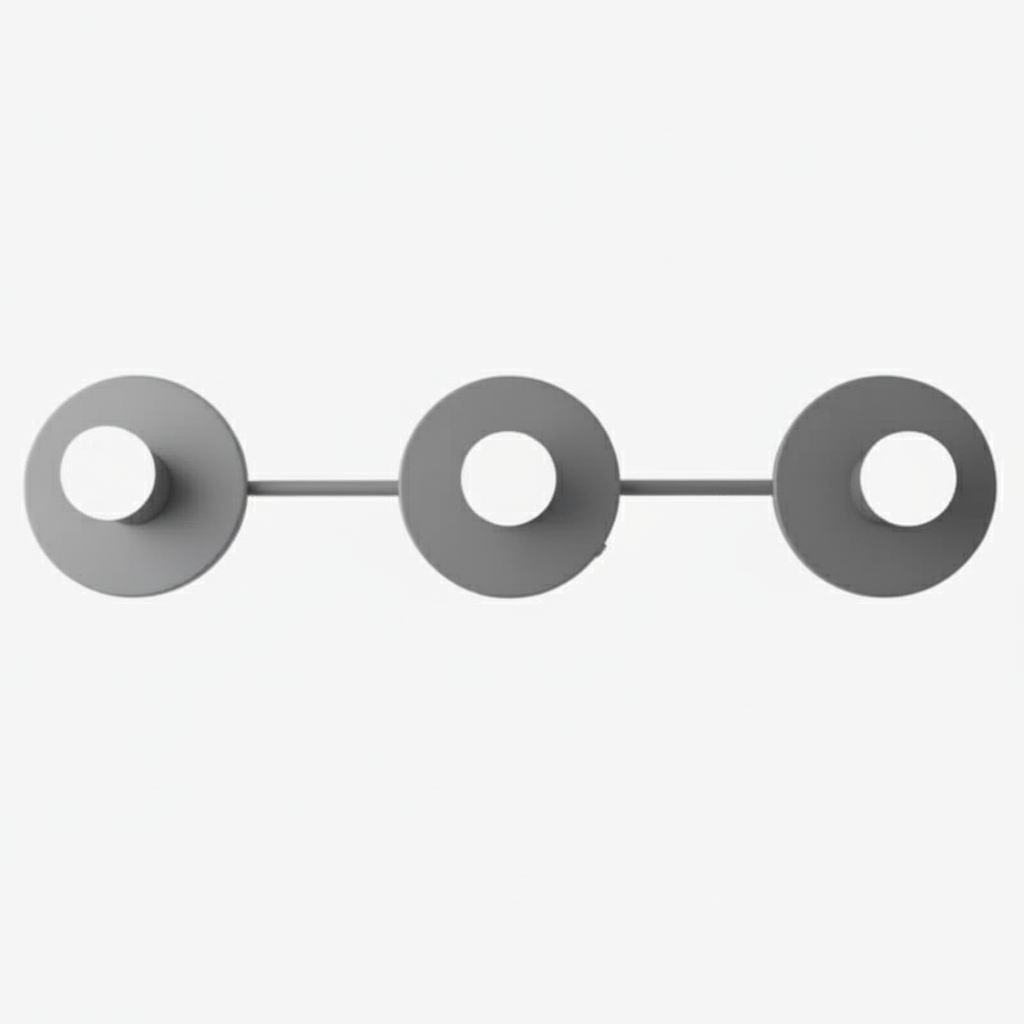 Radiro Globe Modern Spherical Glass Vanity Light – Minimalist 3-Light Fixture for Bathrooms