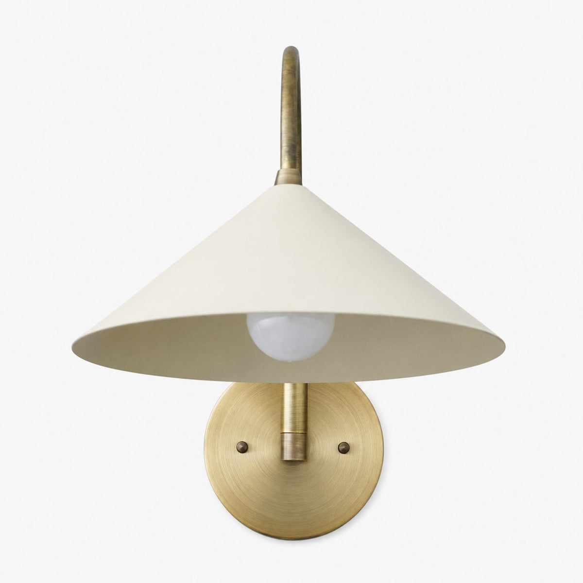 Curva Metall-Wandleuchte im Vintage-Stil – eleganter kegelförmiger Lampenschirm für Schlafzimmer
