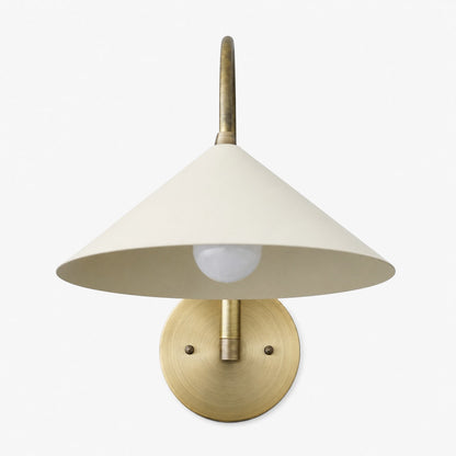 Curva Metall-Wandleuchte im Vintage-Stil – eleganter kegelförmiger Lampenschirm für Schlafzimmer