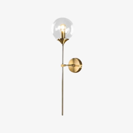 Beanaura Wall Lamp Nordic Glass Ball Metal Design – Modern Indoor Lighting for Living Room