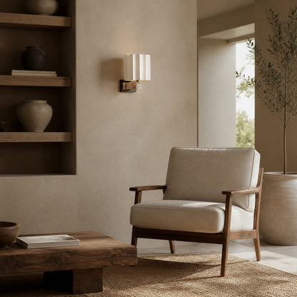 Dekorative Wandleuchte Cavilon aus Marmor – Elegante Leinenform, geeignet für Wohnzimmer oder Flur