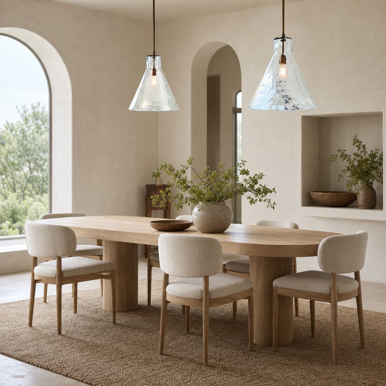 Glavira Pendelleuchtenkollektion aus recyceltem Glas – Moderne Küchenbeleuchtung