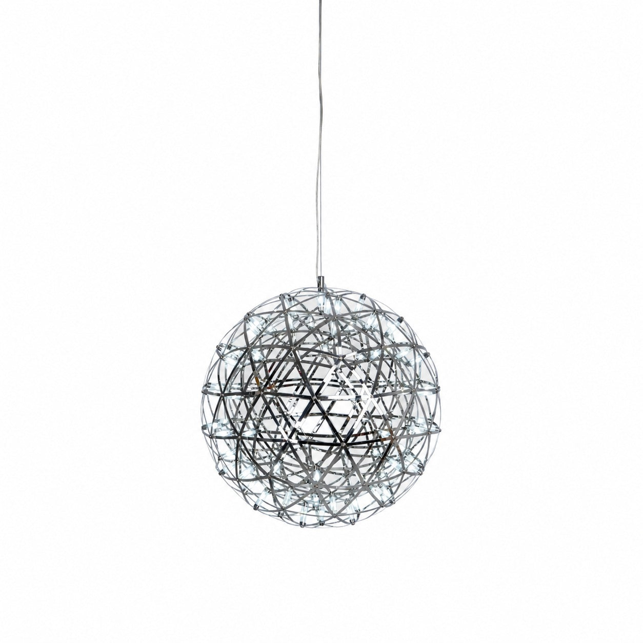 Silver Spark Ball Pendant Light