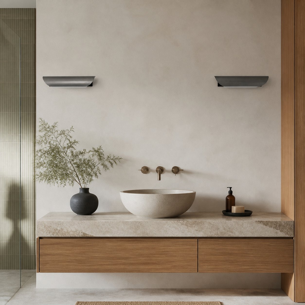 Hidra Modern Metal Wall Sconce – Minimalist Down-Light Sconce for Modern Homes