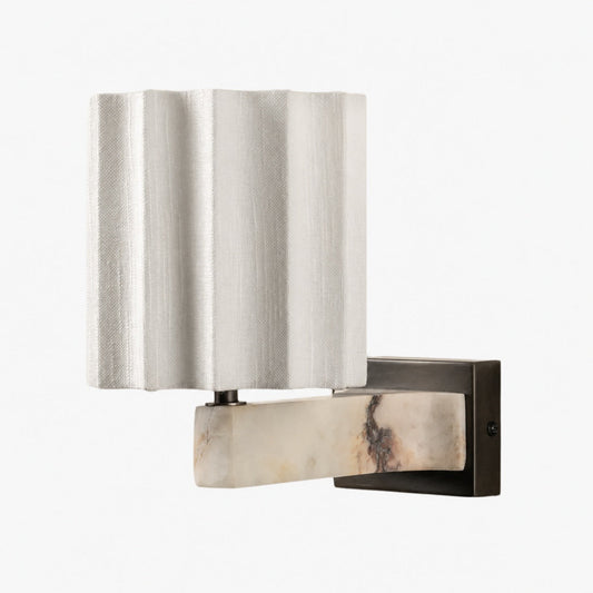 Dekorative Wandleuchte Cavilon aus Marmor – Elegante Leinenform, geeignet für Wohnzimmer oder Flur