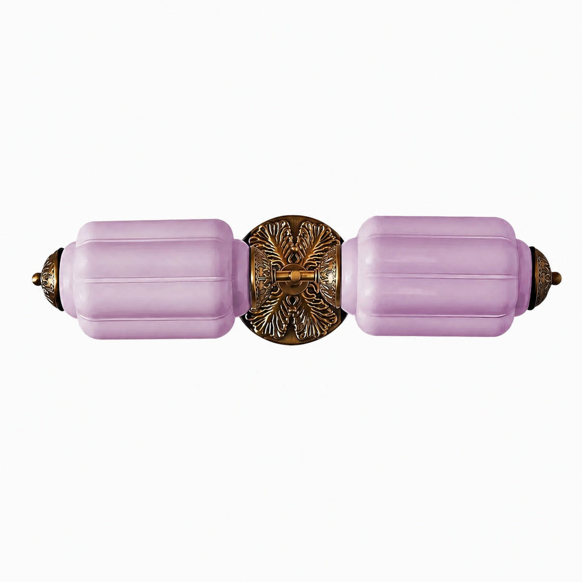 Eloise Messing-Wandleuchte – Elegante Vintage-Beleuchtung aus Milchglas