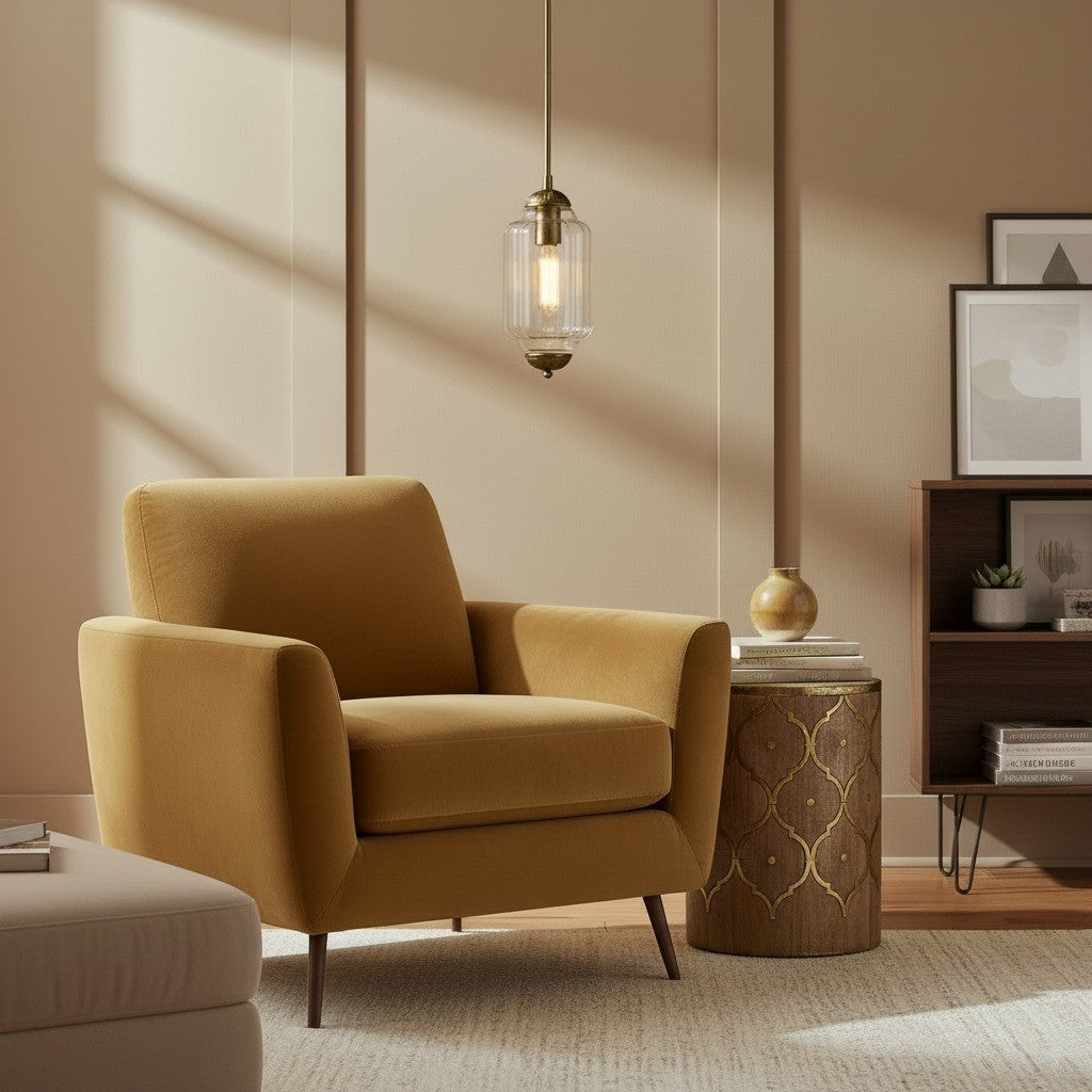 Eloise Petite Pendant Light - Vintage Milk Glass Lamp