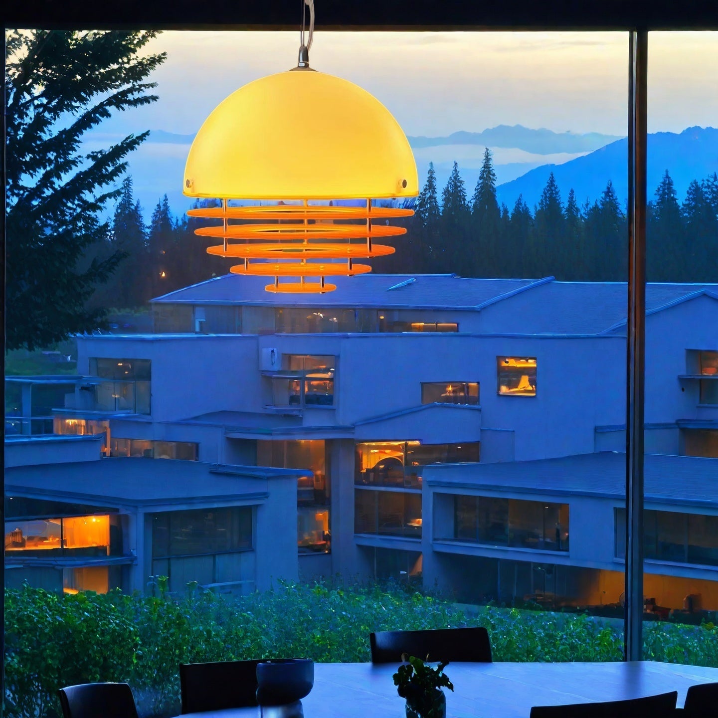 Sunset Pendelleuchte - Bauhaus Glas Pendelleuchte
