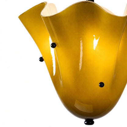 Bellina Decorative Glass Ceiling Light - Modern Sculptural Flush Mount