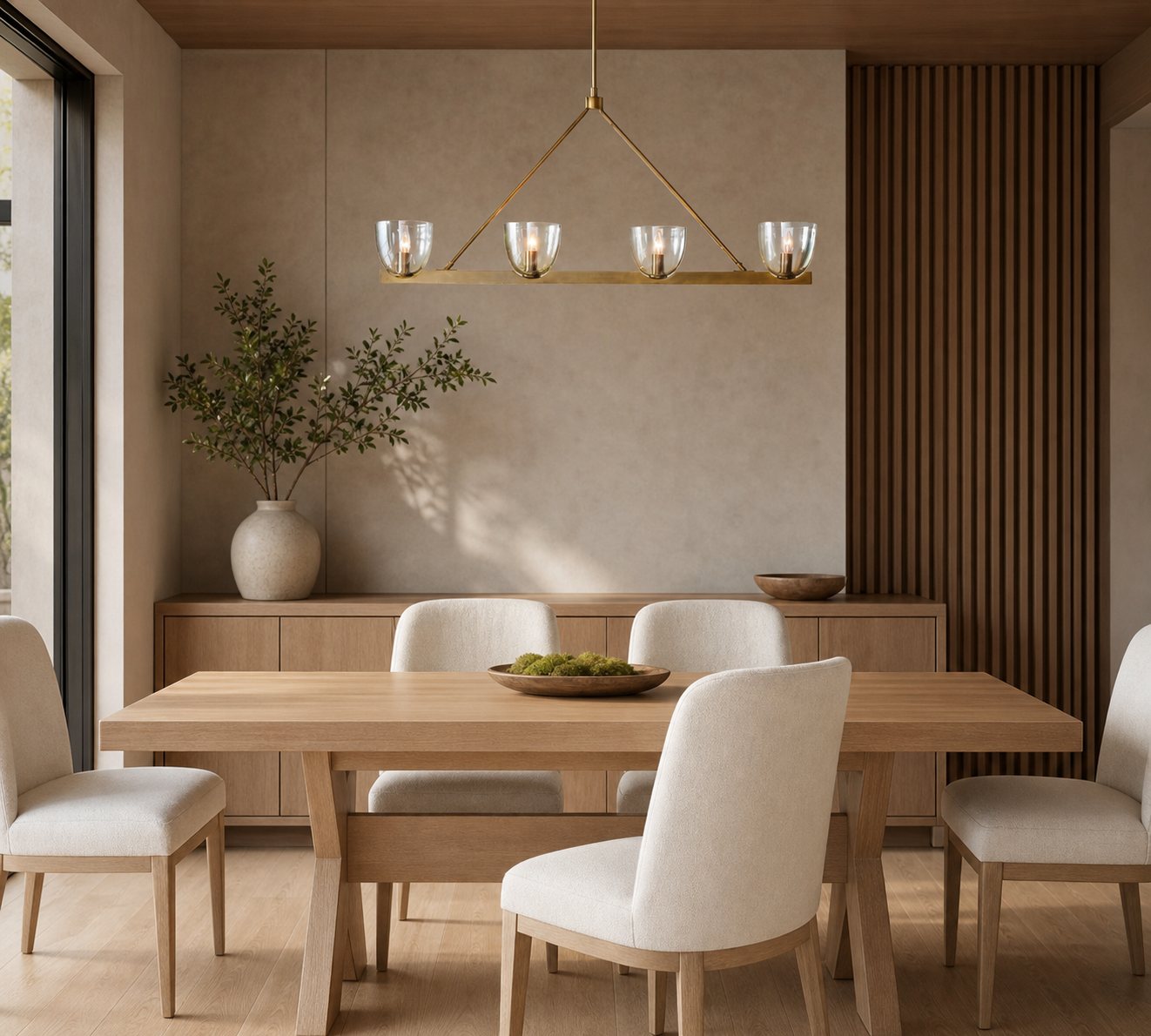 Auria Kronleuchter aus mundgeblasenem Glas und Metall – modernes Messingdesign