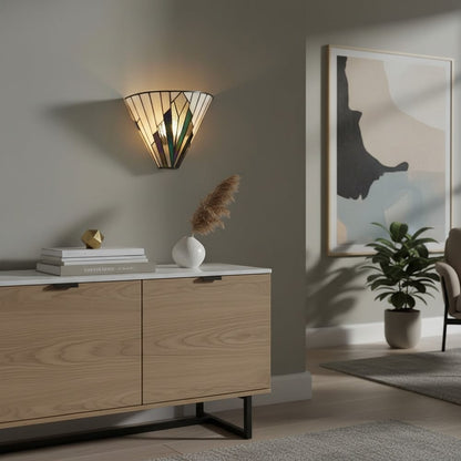 Astolyn Tiffany Artistic Glass Design Wall Lamp - Hallway Radiance