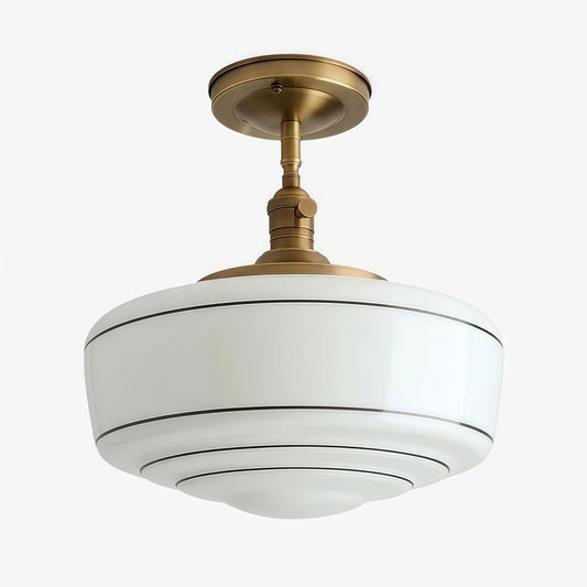 Nalaviro Modern Ceiling Light - Glass Shade for Living Room and Entryway