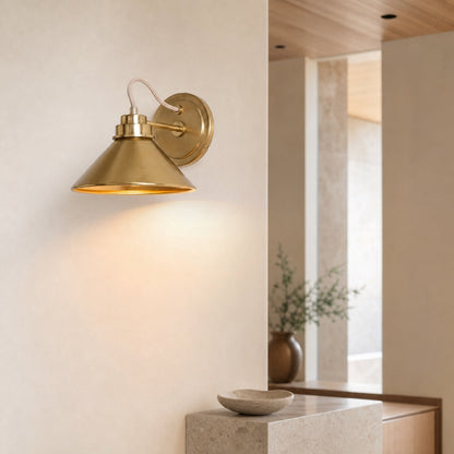 Aurenza Sconce – Farmhouse Wall Light with Metal Accents for Cozy Spaces