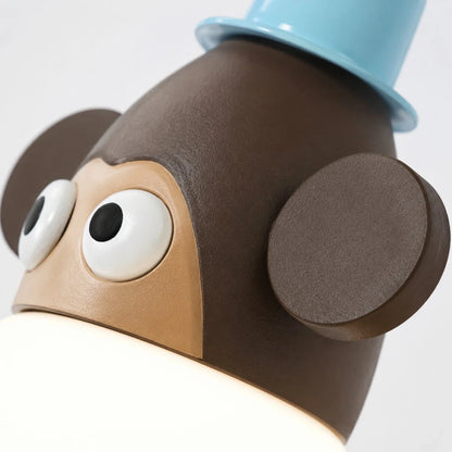 Animal LED pendant light shade detail