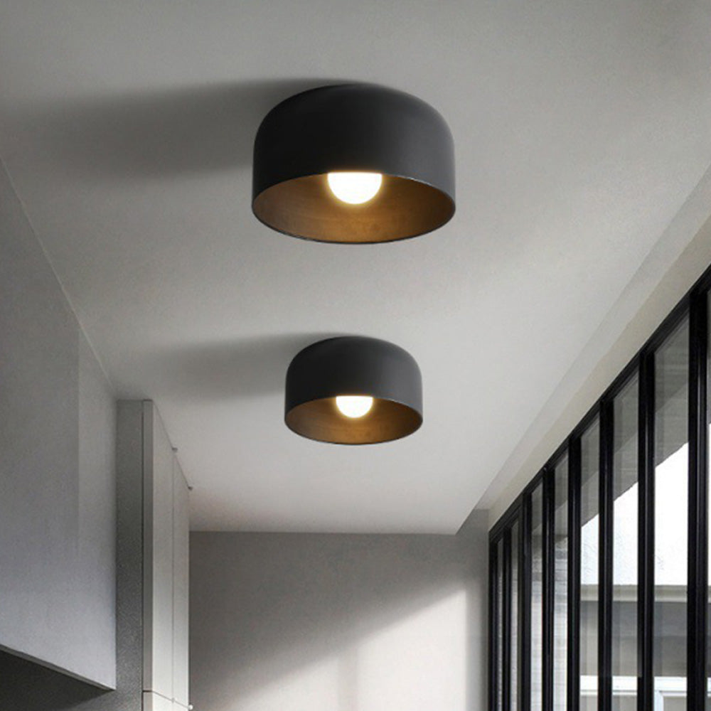 Stylische Skandinavische Rund Metall Deckenleuchte