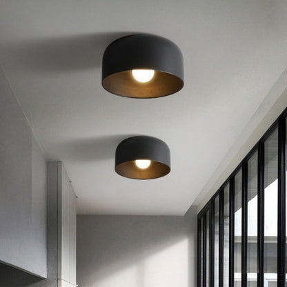 Stylische Skandinavische Rund Metall Deckenleuchte