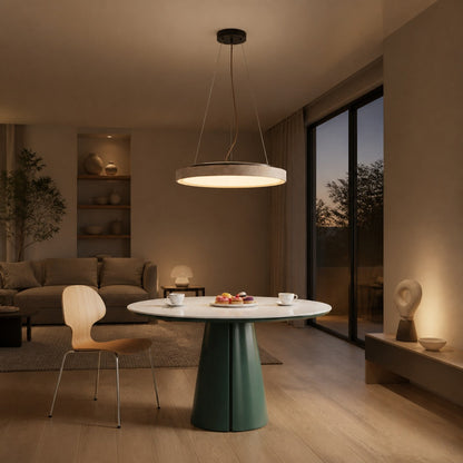Miravelle Minimalist Pendant Lamp with Natural Stone Shade for Dining Room