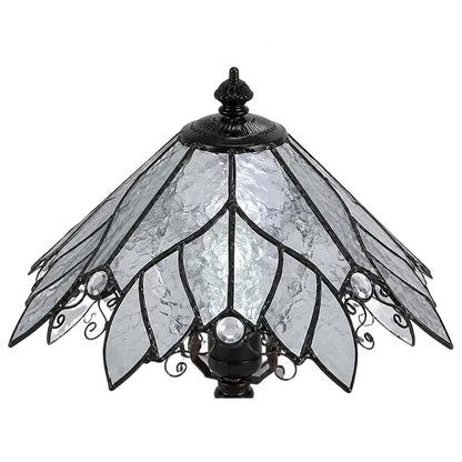 Vintage Tiffany stained glass table lamp