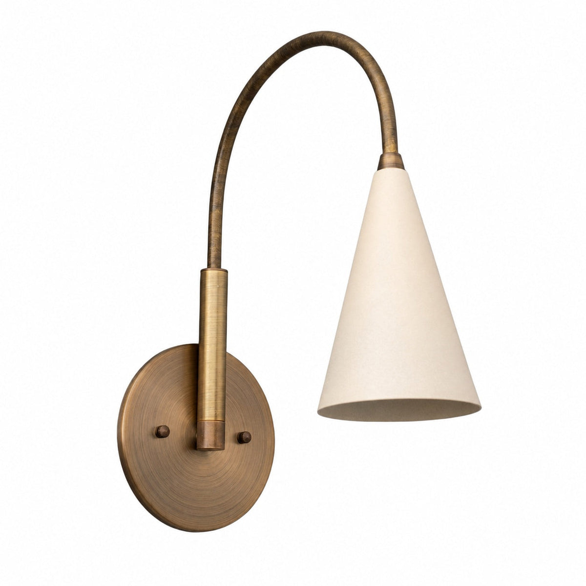 Curva Metall-Wandleuchte im Vintage-Stil – eleganter kegelförmiger Lampenschirm für Schlafzimmer