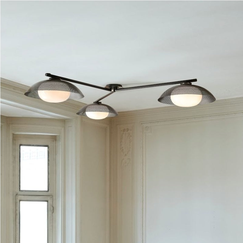 Elorina 3-Light Flush Mount Glass/Metal Ceiling Light - A Stylish Fixture for Modern Spaces