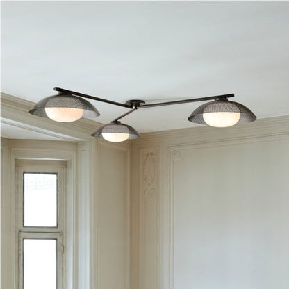 Elorina 3-Light Flush Mount Glass/Metal Ceiling Light - A Stylish Fixture for Modern Spaces