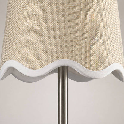 Glissum Contemporary Metal and Linen Wall Lamp with Soft Diffused Shade for Hallway or Entry