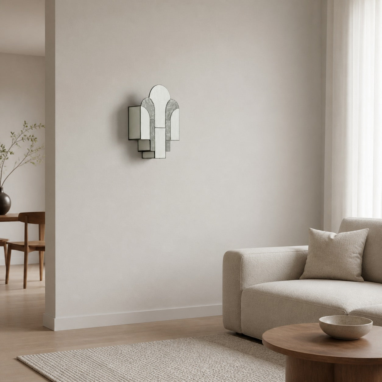 Kelsar Wandleuchte – Elegantes, geschwungenes Design – Moderner, minimalistischer Stil für Flur und Wohnzimmer