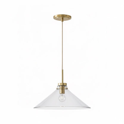 Aurenza Modern Farmhouse Pendant Light - Adjustable Shade for Warm Ambiance