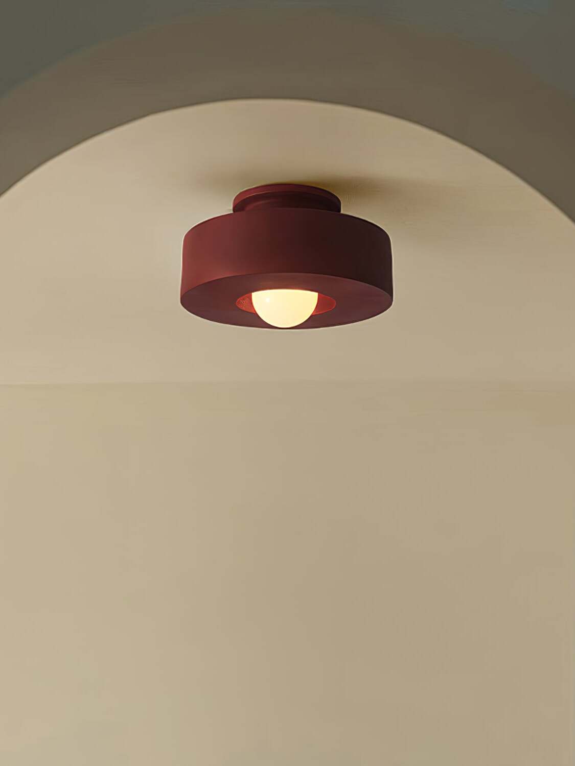 Moderne Nordische Minimalistische Rund Harz Deckenlampe
