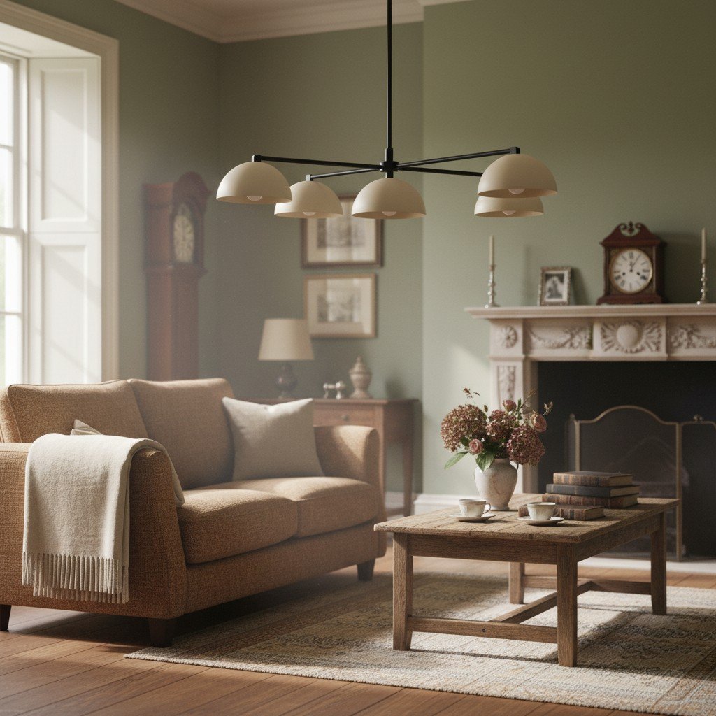 Metio Dome-Design Ceiling Chandelier - Elegant Lighting for Dining & Living Rooms