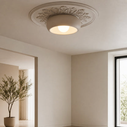Aurelox Round Flush Mount Ceiling Light Clean Geometric Fixture - Contemporary Indoor Lighting