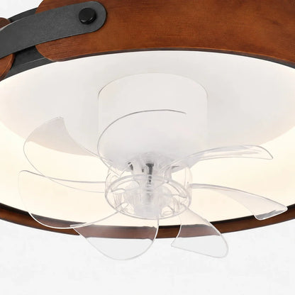Walnut Full Spectrum Flush Mount Ceiling Light