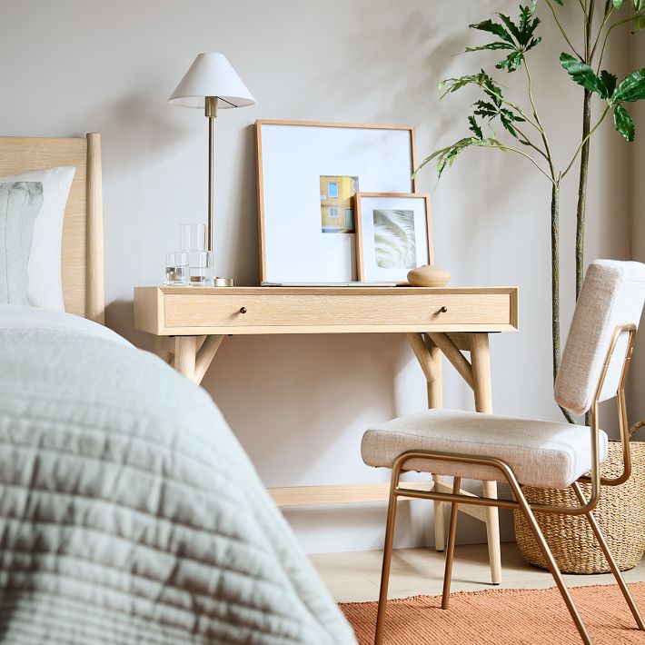 Diora Tischlampe und Stehlampe - Moderner Linear Stil Eleganter Leinen Lampenschirm für Wohnzimmer