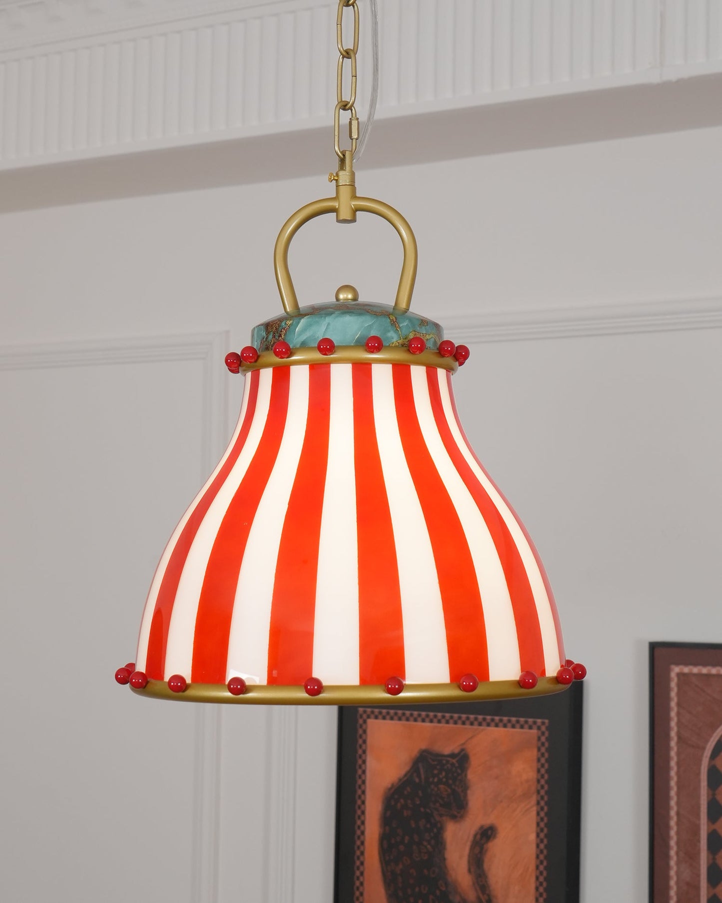 Dekoration Retro Glas Zirkus Pendelleuchte