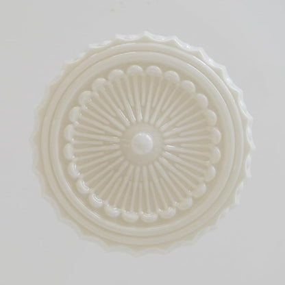 Dretta Vintage Classic Round Ceiling Light - Sculpted Art Glass Lighting Fixture for Living Room U02